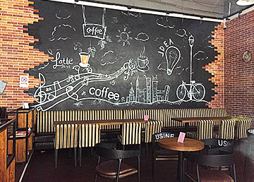 東岳大廈Loft工業(yè)風咖啡館設計裝修實景