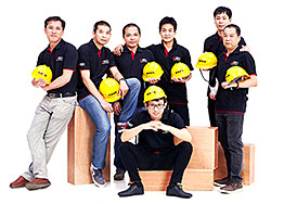 海博裝修設(shè)計公司奮站施工現(xiàn)場，確保施工進(jìn)度